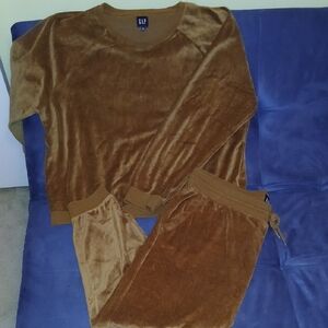 GAP Kids Velvety Tan Pajama Set